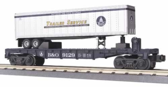 Picture of Baltimore & Ohio Flatcar w/Trailer