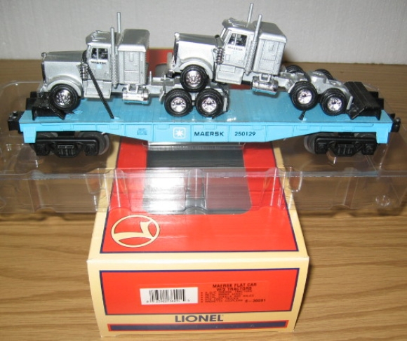 Picture of Maersk Flatcar w/Die-Cast Tractors *