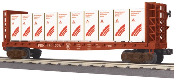 Picture of Pennsylvania Bulkhead Flatcar w/Lumber Load
