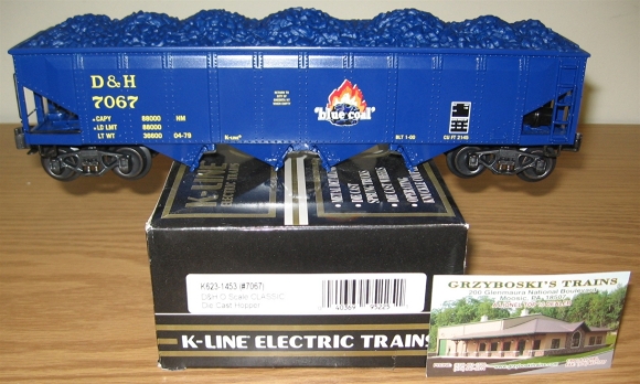 Picture of K-Line D&H 'Blue Coal' Die-Cast Hopper Car #7067