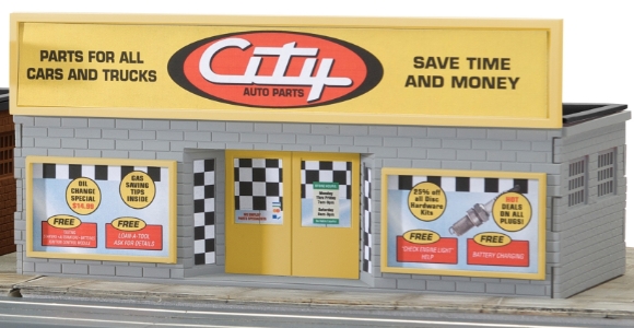 Picture of K-Line by Lionel CITY Auto Parts Store Building Kit