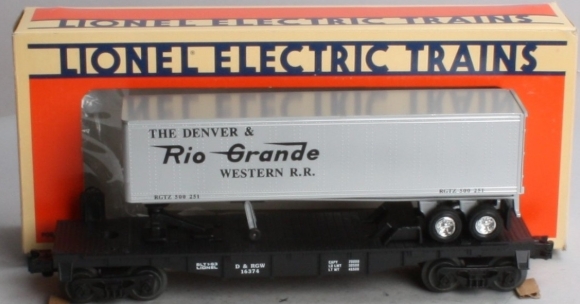 Picture of Denver & Rio Grande Flatcar w/Single Trailer