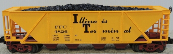 Picture of Illnois Terminal Quad Hopper Car