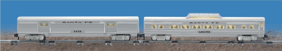 Picture of Santa Fe Streamlined 2pk. (Baggage/Dome) (LN)