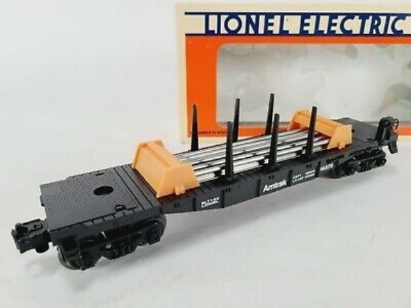 Picture of Amtrak Flatcar w/Rail Load