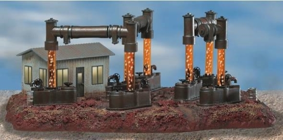 Picture of Oil Field with Bubble Tubes