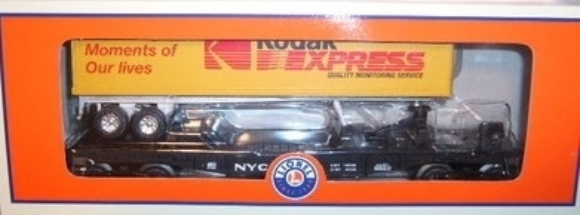 Picture of LOTS New York Central Flatcar w/ Kodak Trailer