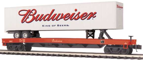 Picture of Budweiser Flatcar w/48' Trailer