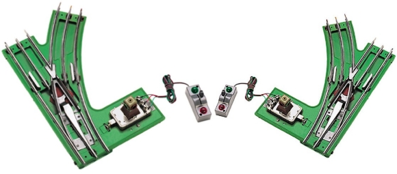 Picture of MTH Tinplate Traditions Standard Gauge O-72 Right/Left-Hand Remote Switch Pair (10-4003/4004)