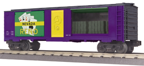 Picture of MTH RailKing Reno, Nevada 40' Window Display Boxcar w/ Money 