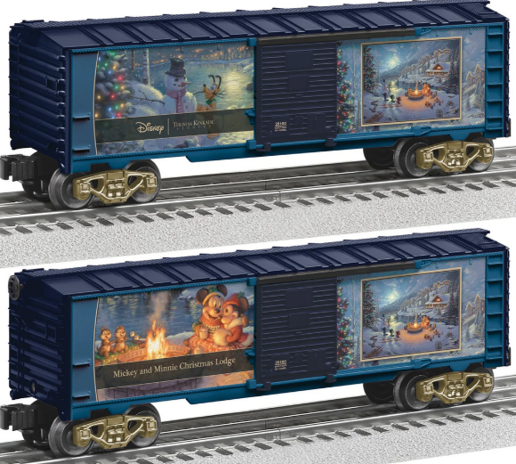 Picture of Lionel Thomas Kinkade Disney Mickey & Minnie Christmas Lodge Boxcar
