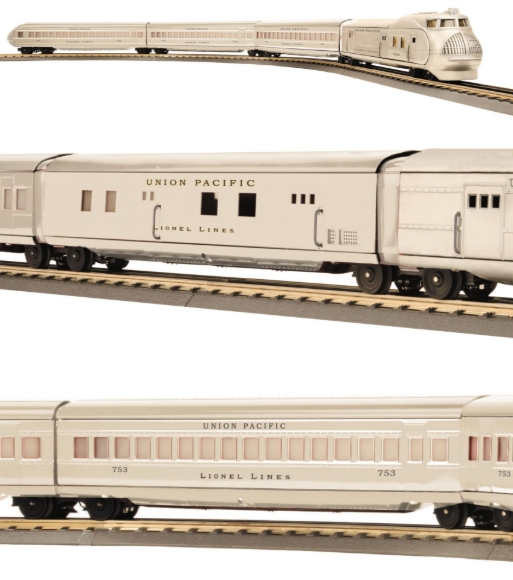 Picture of 'Lionel Tinplate by MTH' M-10000 Union Pacific Streamliner Passenger Set w/ (2) Add-Ons