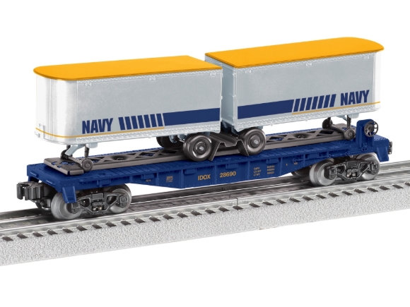 Picture of Lionel U.S. Navy Flatcar w/ Piggyback Trailers  