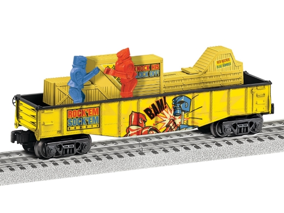 Picture of Lionel Rock 'Em Sock 'Em Robots Chasing Gondola