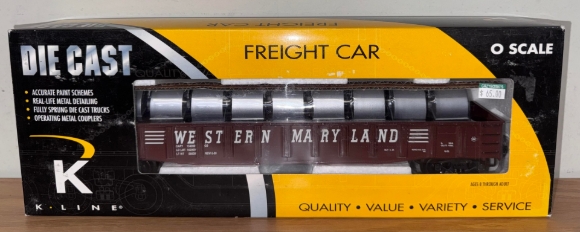 Picture of K-Line Western Maryland Die-Cast Gondola w/ Coils