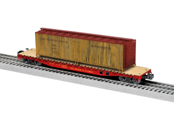 Picture of Lionel Delaware & Hudson PS-4 Flatcar w/ Woodside Reefer Load