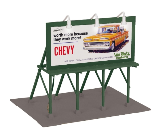 Picture of MTH RailKing Lou Glutz Motors Chevy Lighted Billboard 