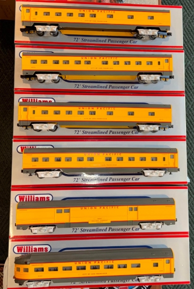 Picture of Williams Union Pacific 72' Streamlined Passenger 6-Car Set 
