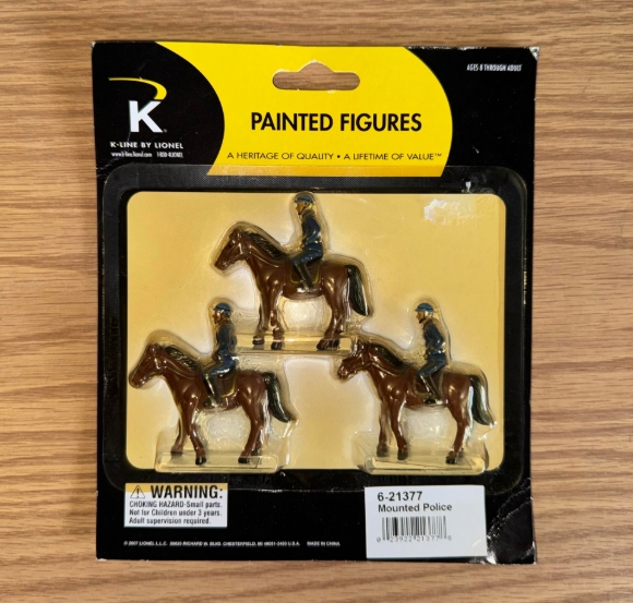 Picture of K-Line by Lionel Mounted Police Figures w/ Horses